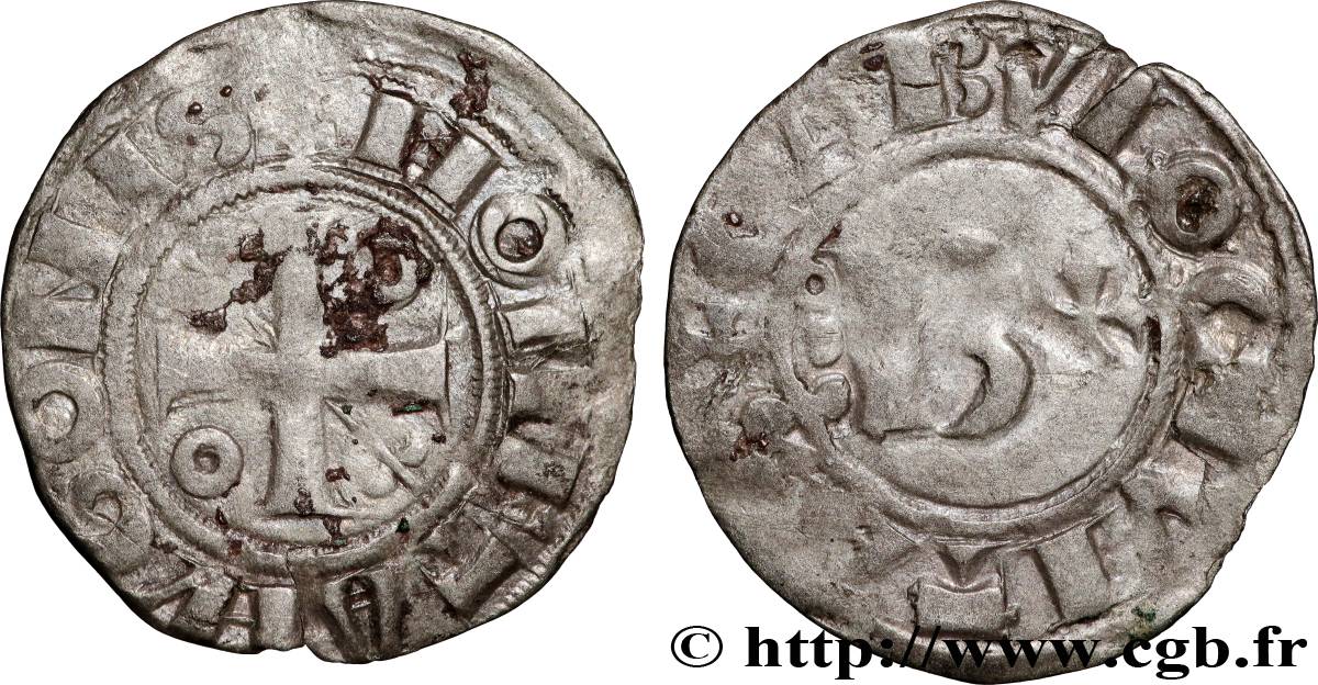 BURGONDY - BURGONDY (DUCHY OF) - HUGUES II Denier BC