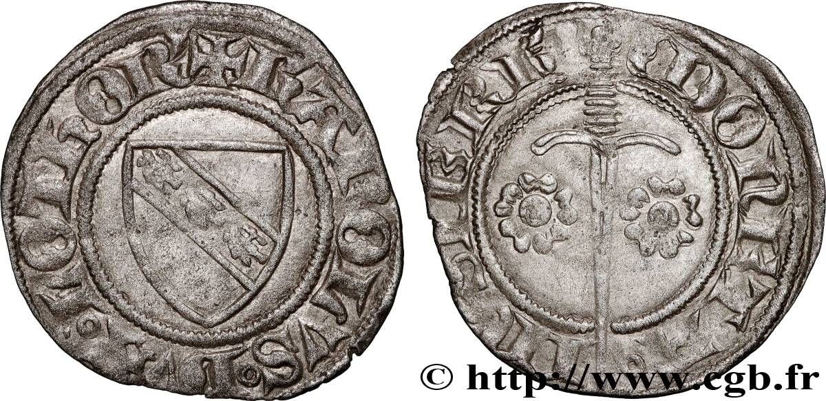 DUCHY OF LORRAINE - CHARLES II Double denier XF