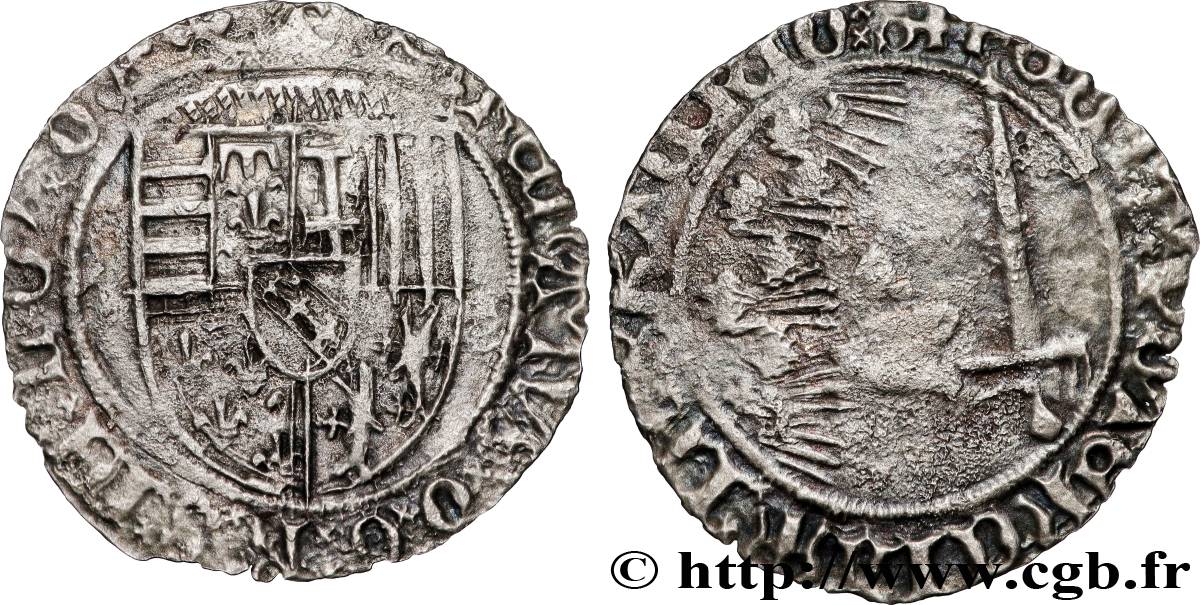DUCHY OF LORRAINE - RENE II Demi-plaque AU/XF