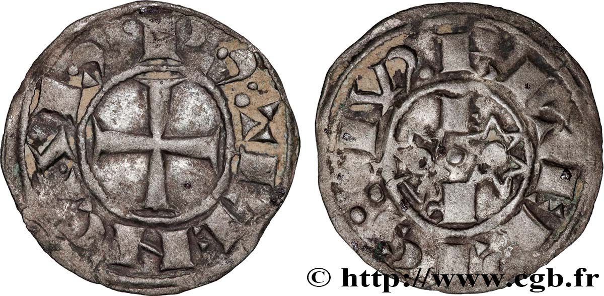 LANGUEDOC - VISCOUNT OF BÉZIERS - RAYMOND TRENCAVEL Denier AU/XF