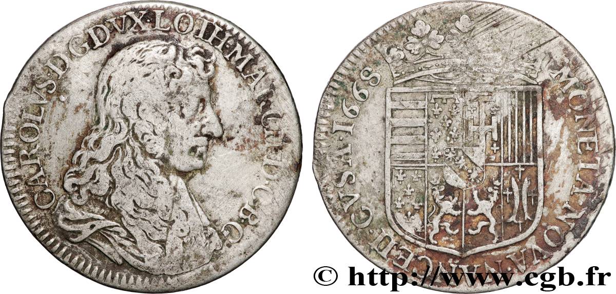 DUCHY OF LORRAINE - CHARLES IV Teston fSS