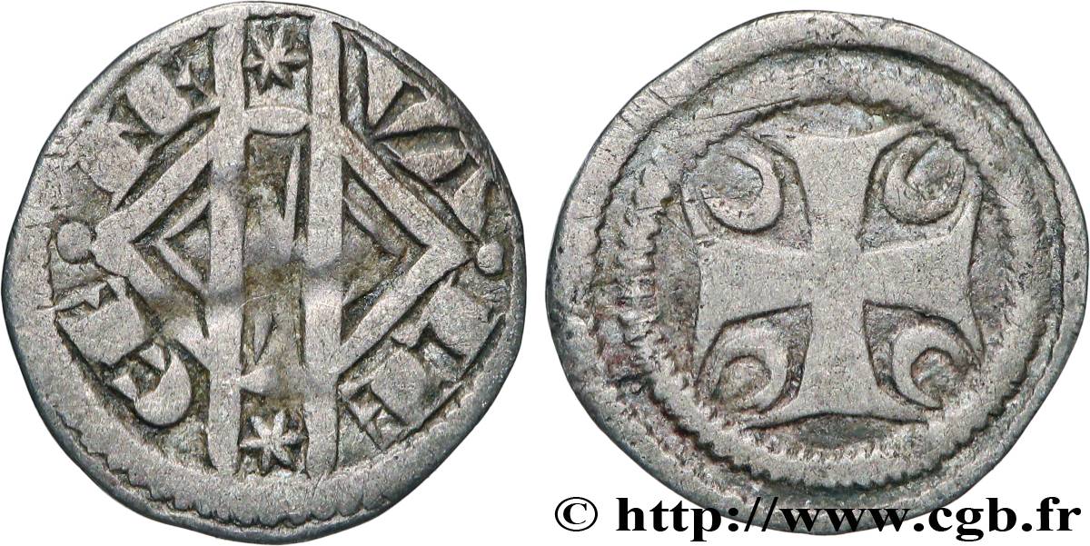 COUNTY OF HAINAUT - JEAN II OF AVESNES Obole ou maille MBC+/EBC