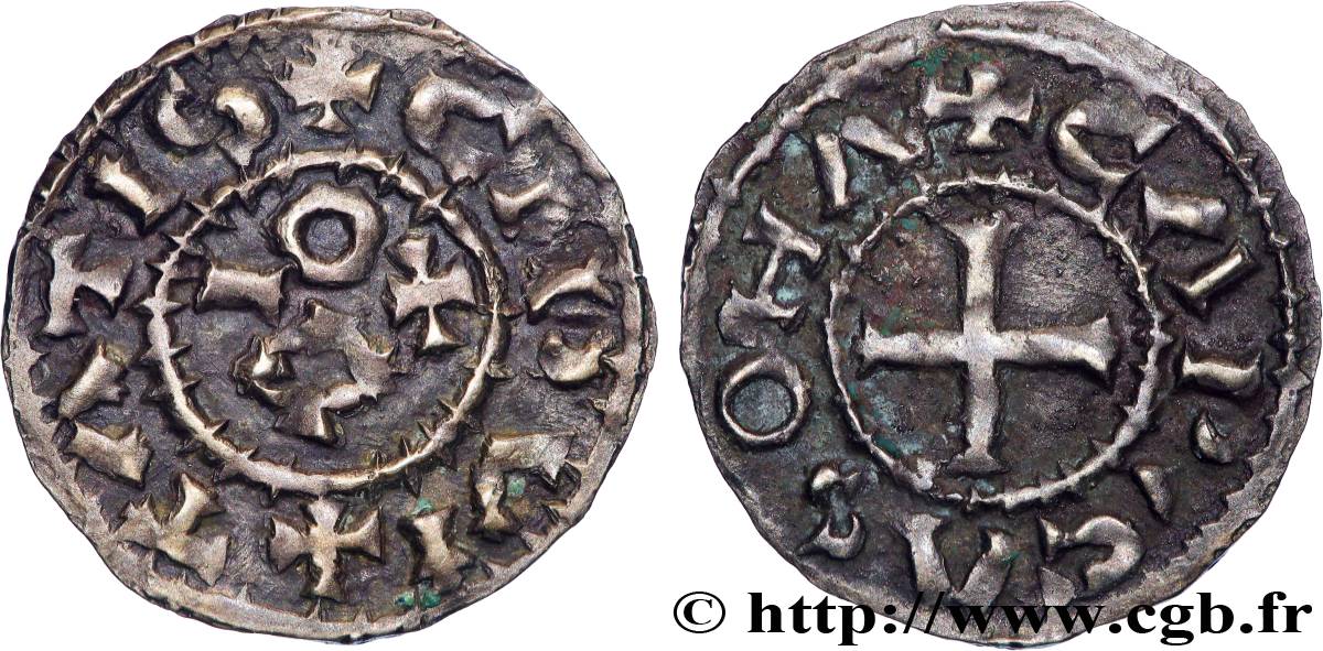 LANGUEDOC - COUNTY OF CARCASSONNE - RAYMOND I ? Denier anonyme XF