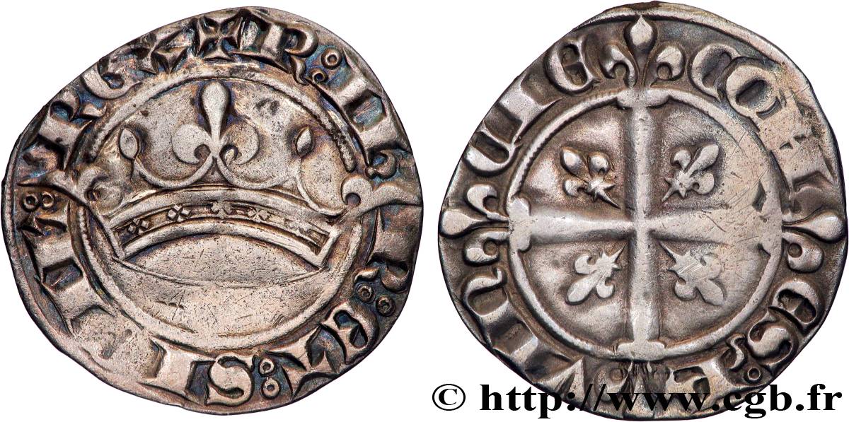 COUNTY OF PROVENCE - ROBERT OF ANJOU Sol coronat ou quaternial SS/fSS