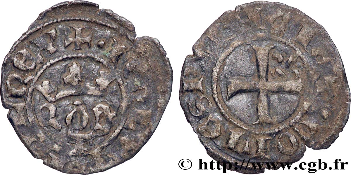 COUNTY OF PROVENCE - ROBERT OF ANJOU Obole fSS/SS