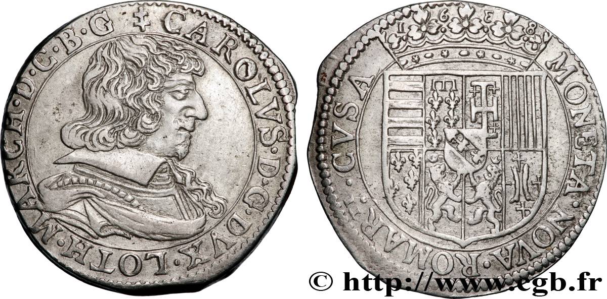 LORRAINE - DUCHÉ DE LORRAINE - CHARLES IV Teston SUP