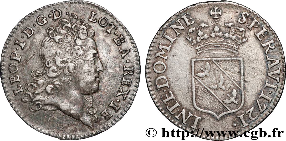 DUCHY OF LORRAINE - LEOPOLD I Demi-teston BB
