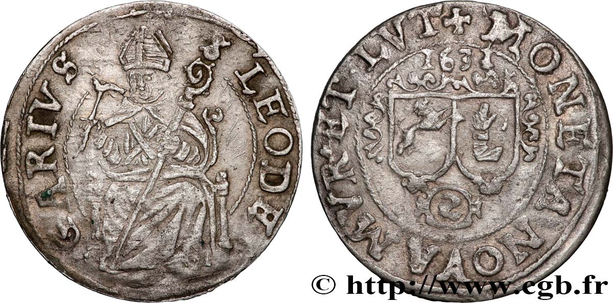 ALSACE - MURBACH ET LURE - MINORITÉ DE LÉOPOLD GUILLAUME D AUTRICHE Deux batz XF/VF