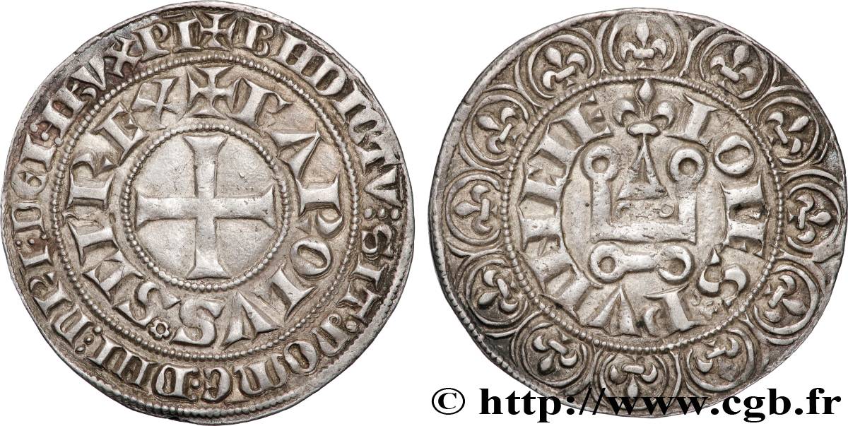 PROVENCE - COMTÉ DE PROVENCE - CHARLES II D ANJOU Gros tournois d’Avignon SUP/TTB+