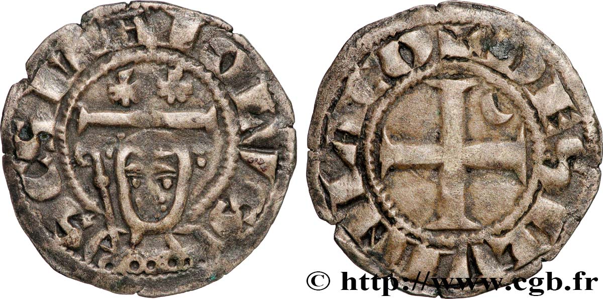 BOURBONNAIS - PRIEURÉ DE SOUVIGNY ET SIRES DE BOURBON - ARCHAMBAULT VII Denier MBC