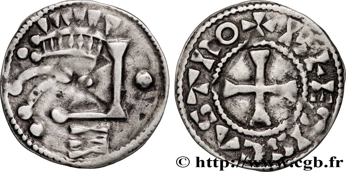 BLÉSOIS - COMTÉ DE BLOIS - THIBAUT III Denier MBC