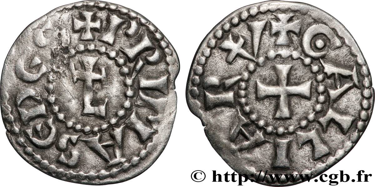 ARCHBISCHOP OF LYON - ANONYMOUS COINAGE Denier MBC