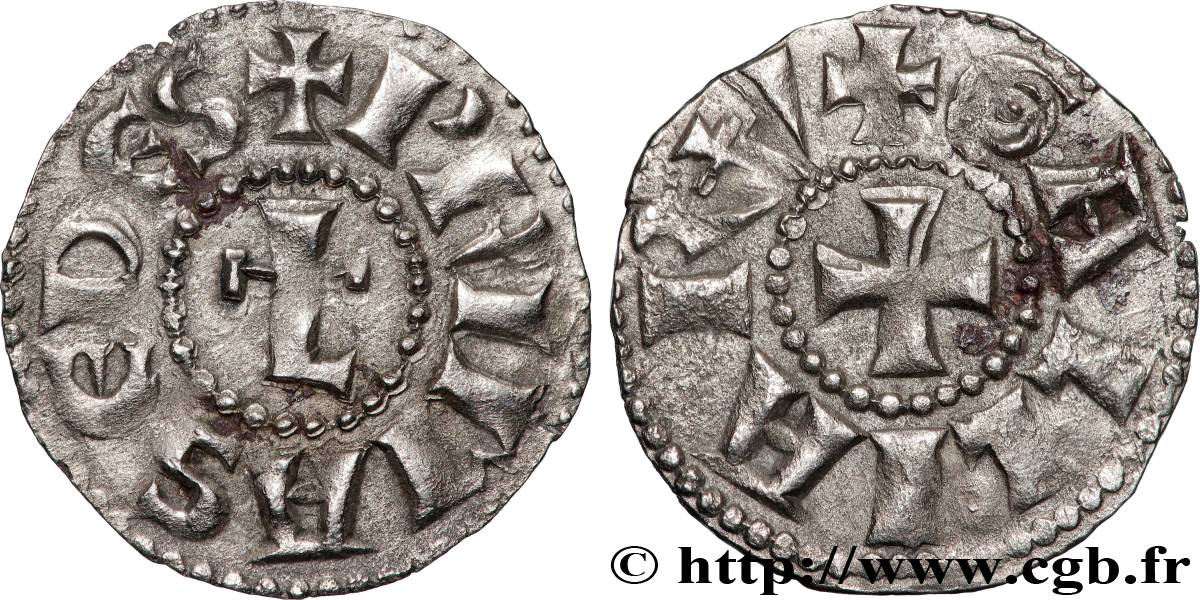 ARCHBISCHOP OF LYON - ANONYMOUS COINAGE Denier SS