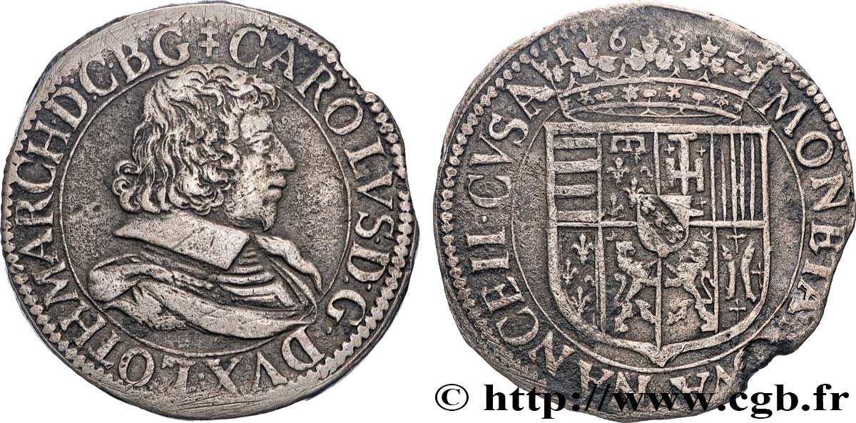 DUCHY OF LORRAINE - CHARLES IV Teston MBC