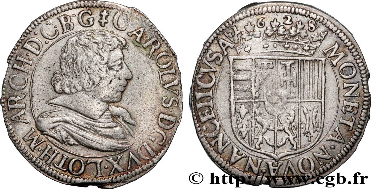 LORRAINE - DUCHÉ DE LORRAINE - CHARLES IV Teston TTB/TTB+