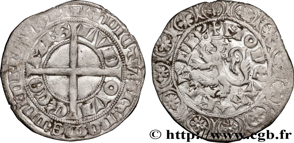 COUNTY OF FLANDRE - LOUIS II Gros compagnon au lion VF