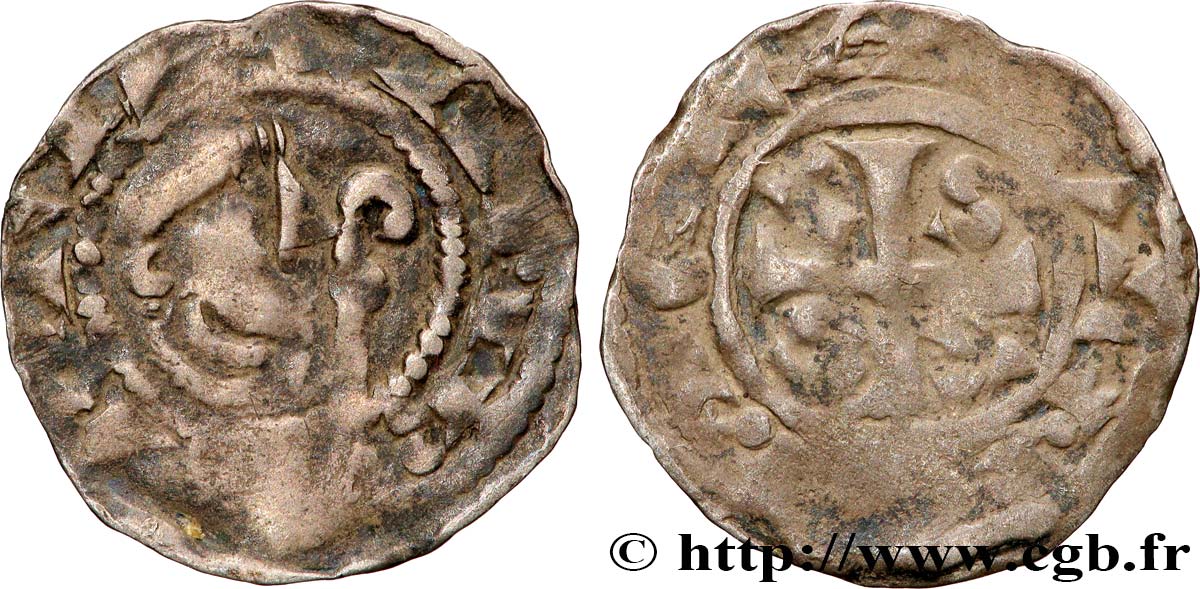 TOURNAISIS - TOURNAI (ÉVÊCHÉ DE) - LAMBERT Petit denier ou maille TB+