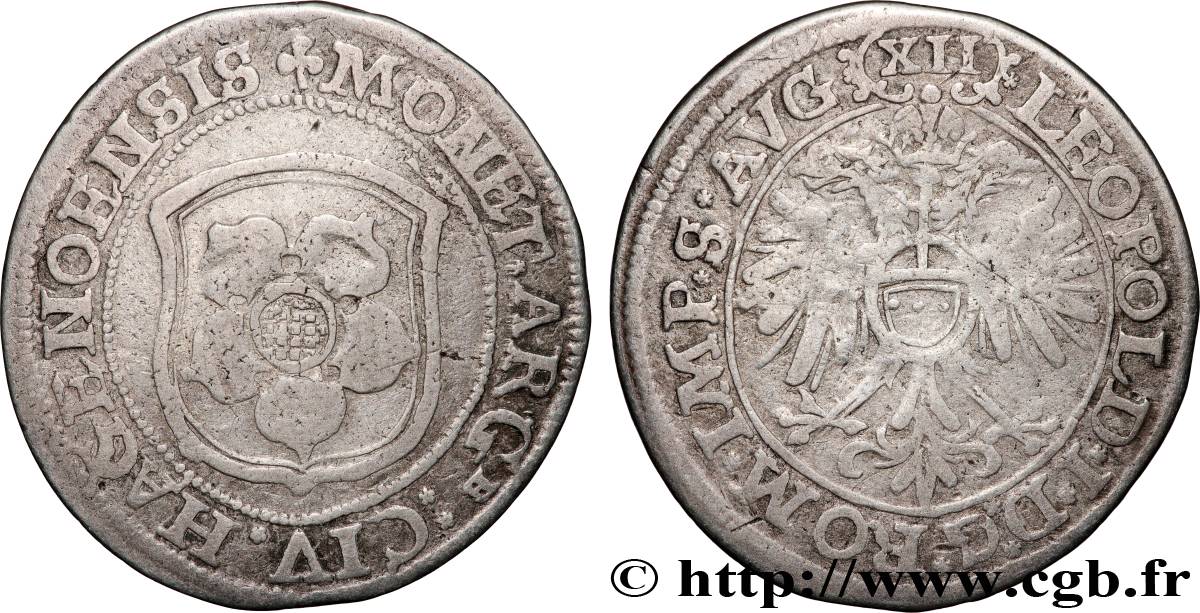 ALSACE - HAGUENAU - COMMUNE OF HAGUENAU Douze kreutzer XF/VF