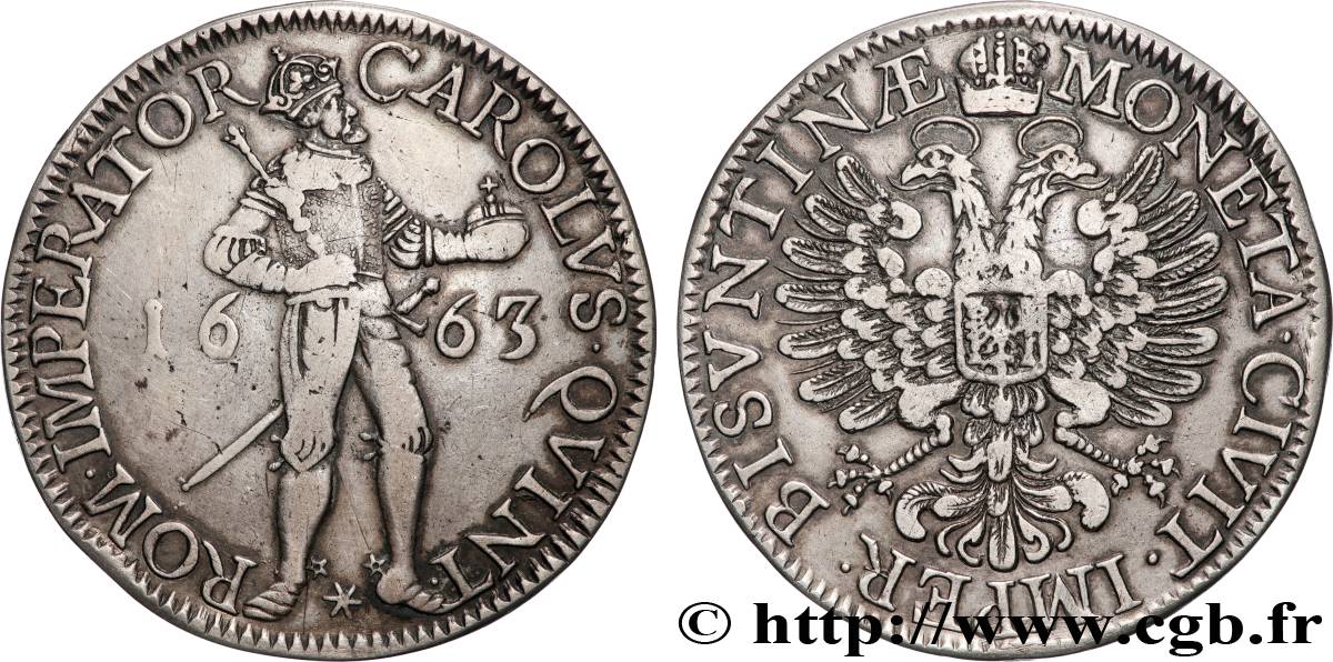 TOWN OF BESANCON - COINAGE STRUCK IN THE NAME OF CHARLES V Daldre XF/AU