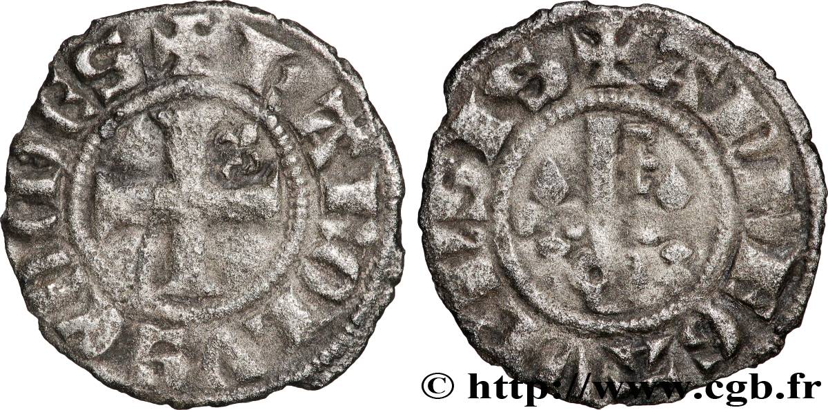 COUNTY OF ANJOU - CHARLES OF VALOIS Obole fSS/SS