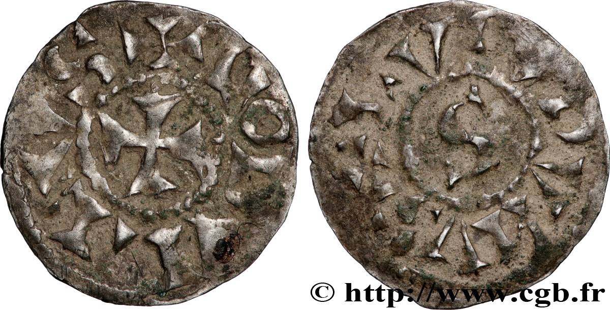 LYONNAIS - LYON - RODOLPHE III Denier TB/TB+