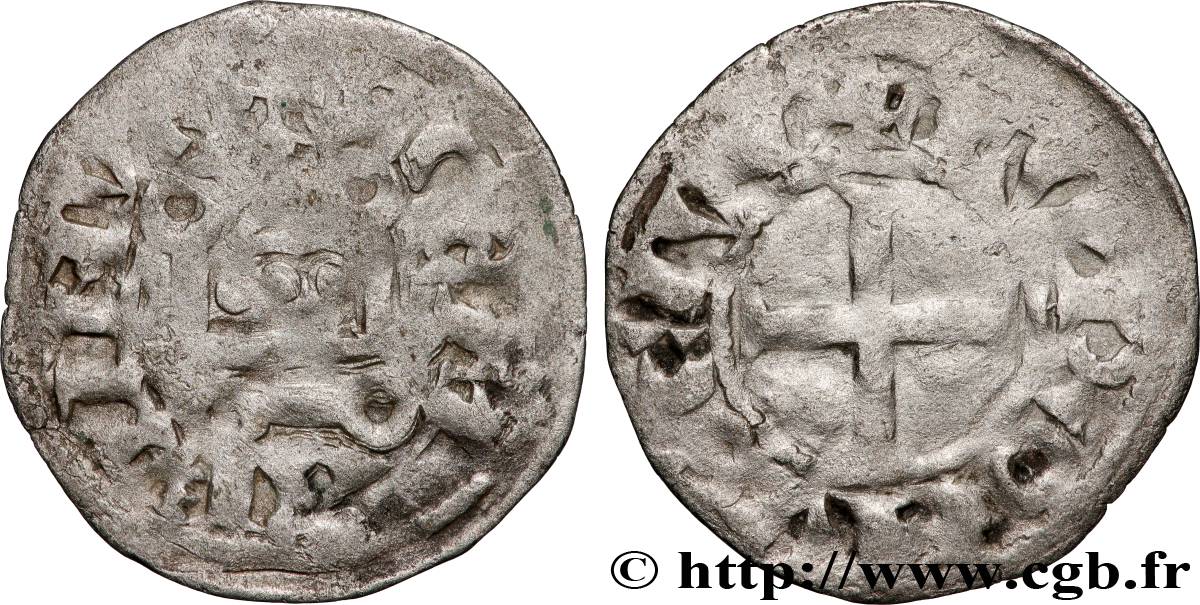 TOURAINE - TOURS - ABBAYE DE SAINT-MARTIN DE TOURS Denier B+