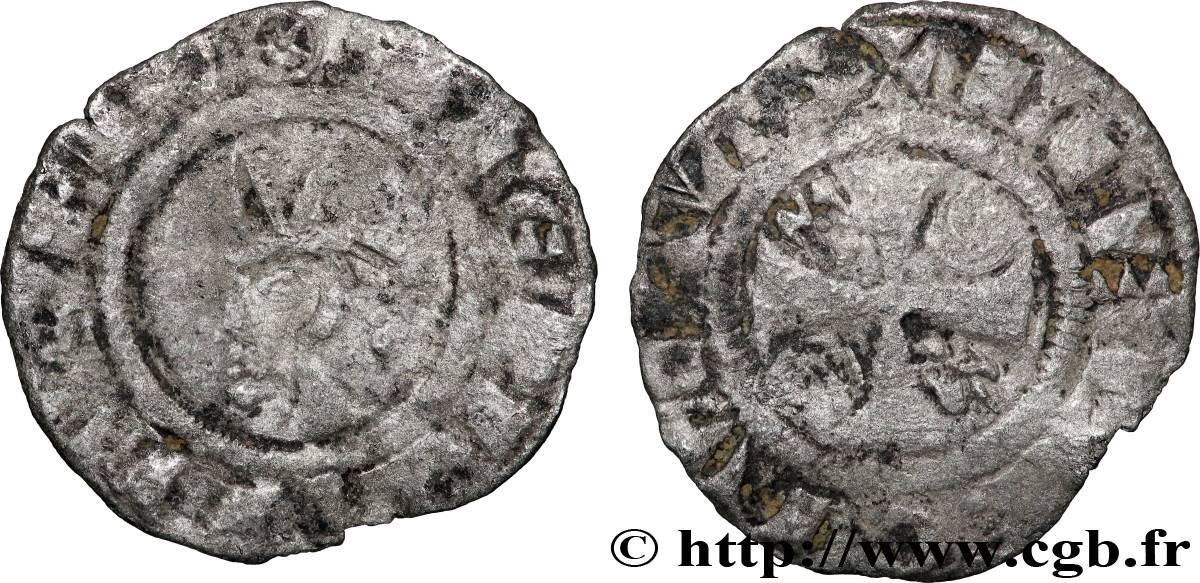 CHAMPAGNE - ÉVÊCHÉ DE MEAUX - ÉTIENNE DE LA CHAPELLE Denier B