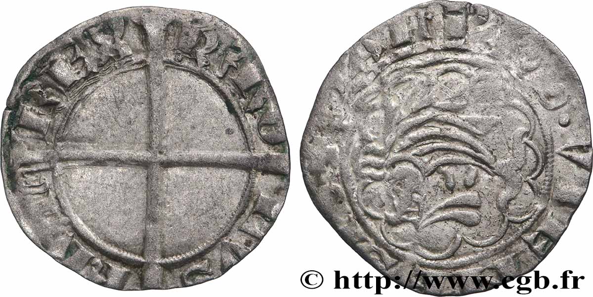 DAUPHINÉ - DAUPHINS OF VIENNOIS - CHARLES VII Blanc ? AU/XF