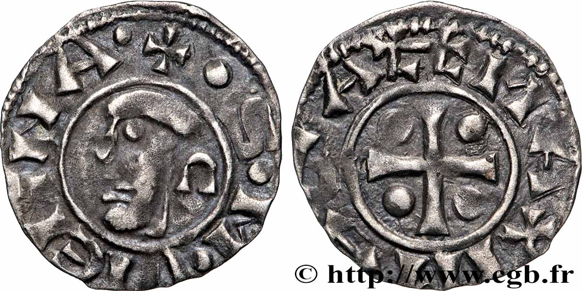 DAUPHINÉ - ARCHBISHOPRIC OF VIENNE - ANONYMOUS Denier anonyme ou viennois XF