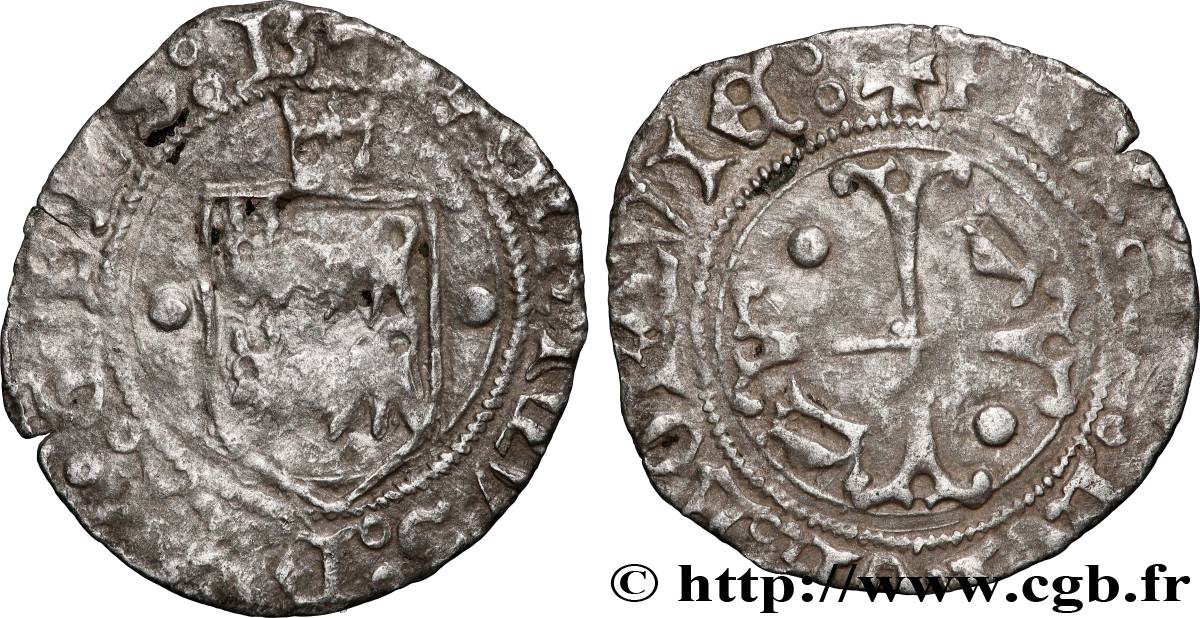 BÉARN - SEIGNEURIE DE BÉARN - HENRI D&nbsp;ALBRET Blanc B+