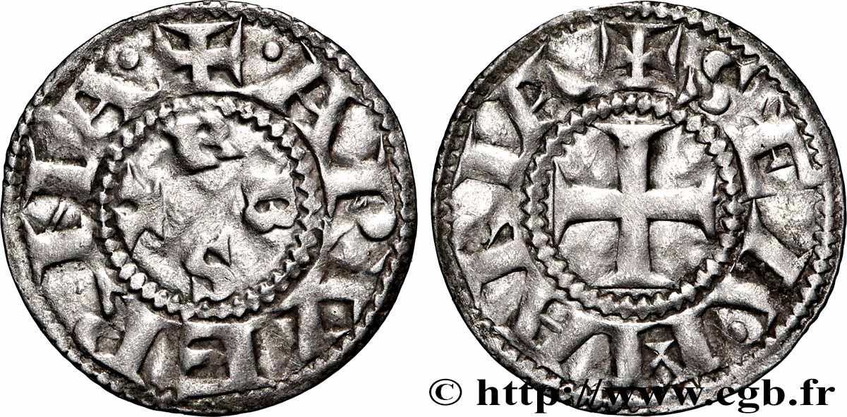 AUVERGNE - ÉVÊCHÉ DE CLERMONT - ANONYMES Denier TTB/TTB+