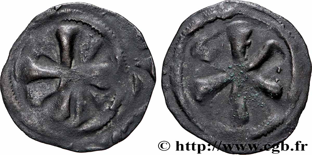 AUVERGNE - ÉVÊCHÉ DU PUY - ANONYMES Obole anépigraphe TB