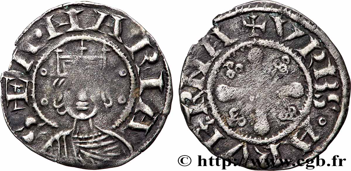 AUVERGNE - ÉVÊCHÉ DE CLERMONT - ANONYMES Denier TTB