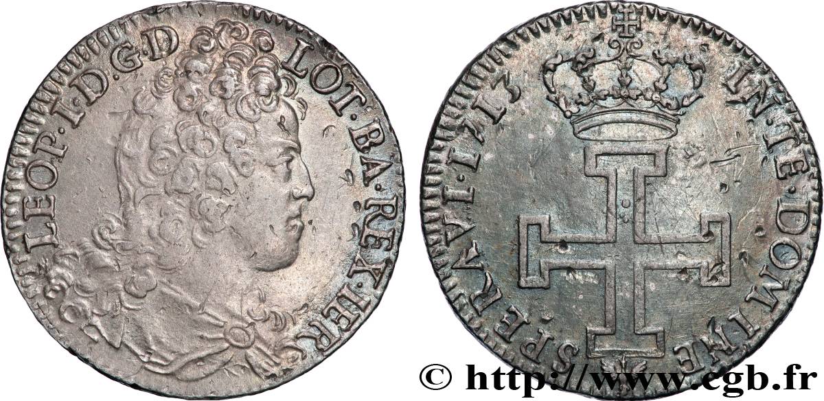 LORRAINE - DUCHÉ DE LORRAINE - LÉOPOLD Ier Teston TTB+