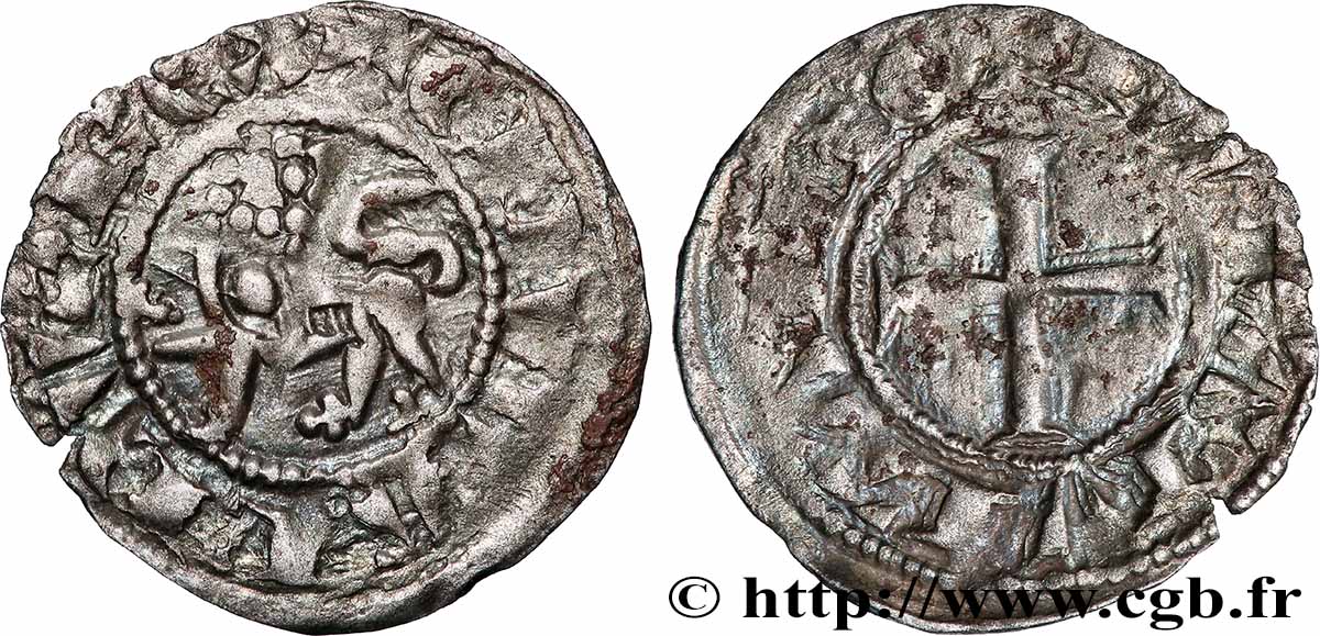 AQUITAINE - DUCHÉ D&nbsp;AQUITAINE - ÉDOUARD Ier  Obole BB/MB