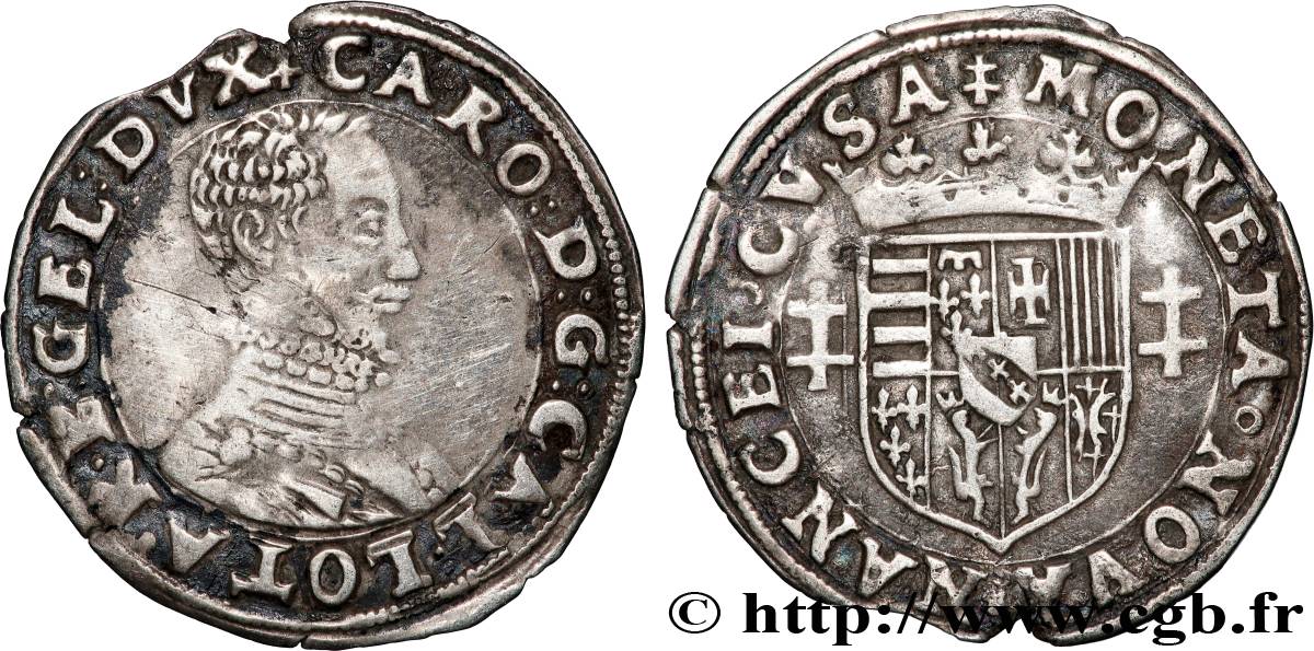 LORRAINE - DUCHÉ DE LORRAINE - CHARLES III LE GRAND DUC Quart de teston BC+/MBC