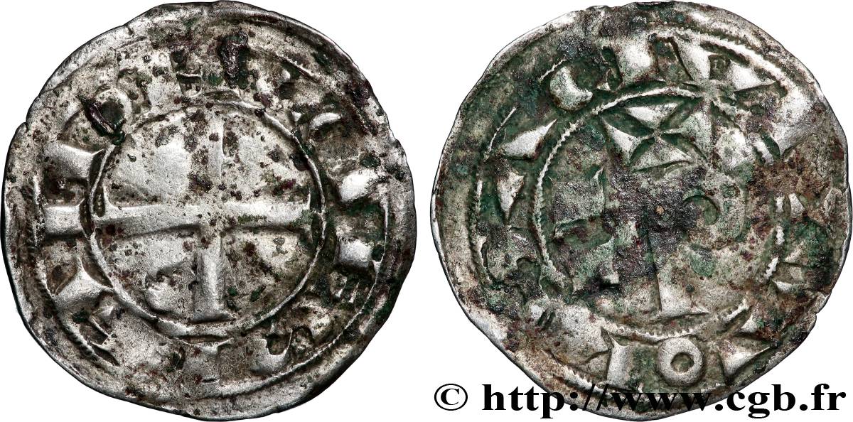 LANGUEDOC - COMTÉ DE TOULOUSE - RAYMOND V, RAYMOND VI ou RAYMOND VII Denier ou raimondin fSS