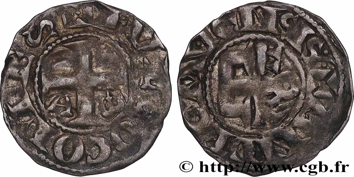 ANJOU - COMTÉ D&nbsp;ANJOU - FOULQUES IV Denier TTB