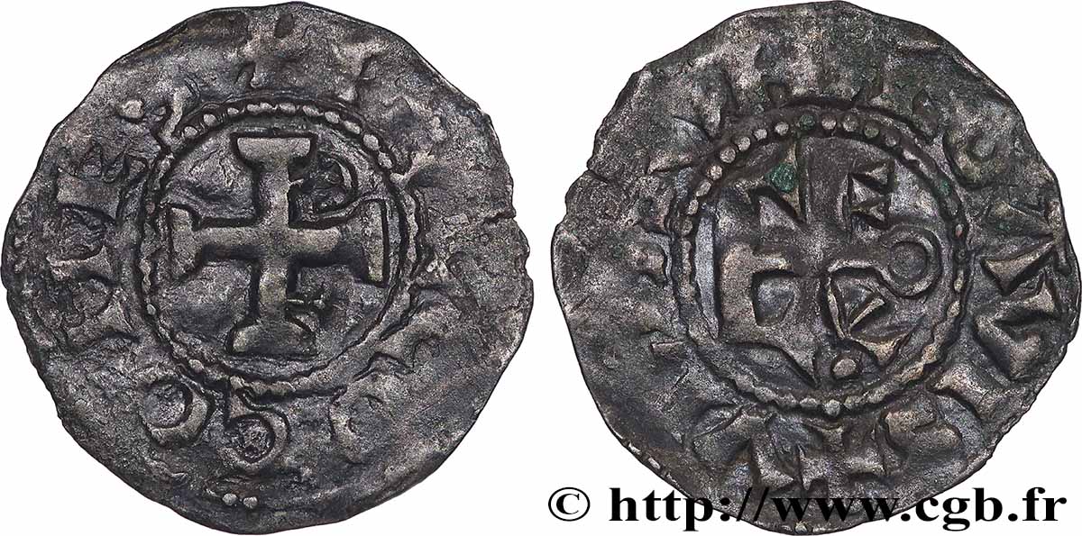 ANJOU - COMTÉ D&nbsp;ANJOU - FOULQUES IV Denier TTB