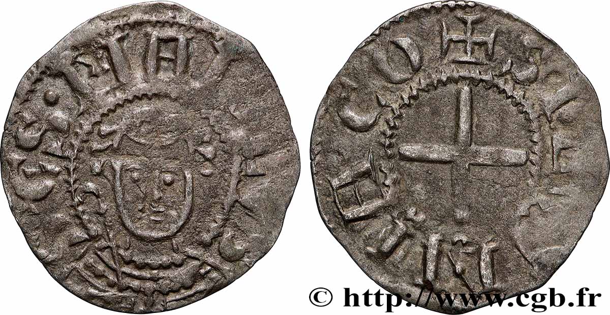 BOURBONNAIS - PRIEURÉ DE SOUVIGNY - ANONYMES Denier TB+