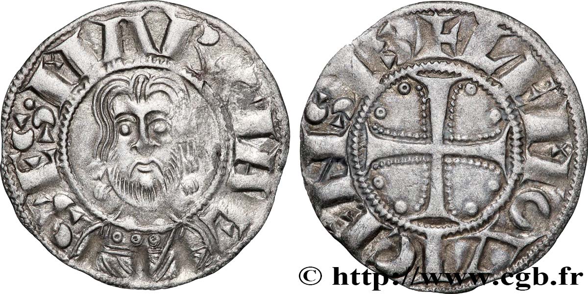 LIMOUSIN - ABBAYE DE SAINT-MARTIAL DE LIMOGES Denier ou barbarin TTB/TTB+