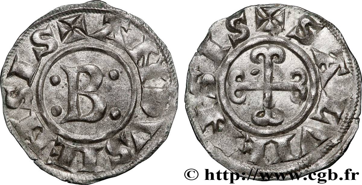 LANGUEDOC - ANDUSE AND SAUVE - BERNARD II Denier ou bernardin fVZ