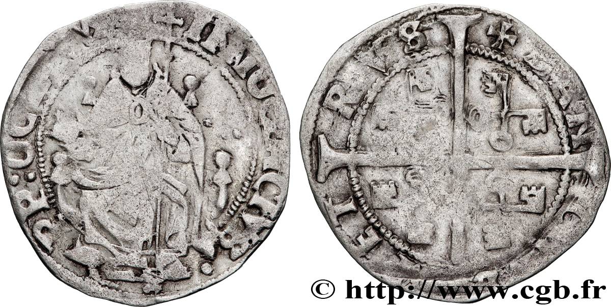 COMTAT-VENAISSIN - AVIGNON - INNOCENT VIII (Jean-Baptiste Cibo) Demi-carlin ? TB