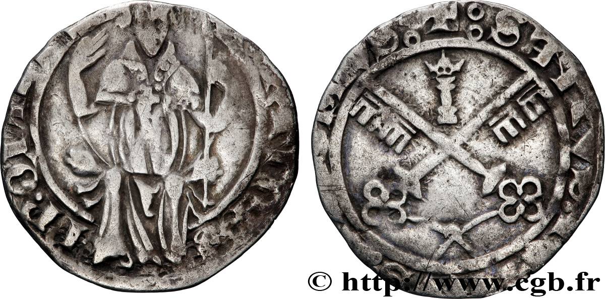 COMTAT-VENAISSIN - MARTIN V (Eudes Colonna) Carlin TB