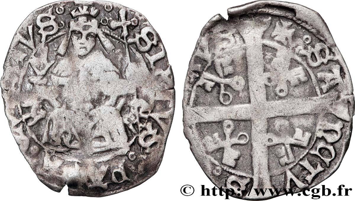 ÉTATS DU PAPE - COMTAT-VENAISSIN - SIXTE IV (Francesco della Rovere) Carlin TB+