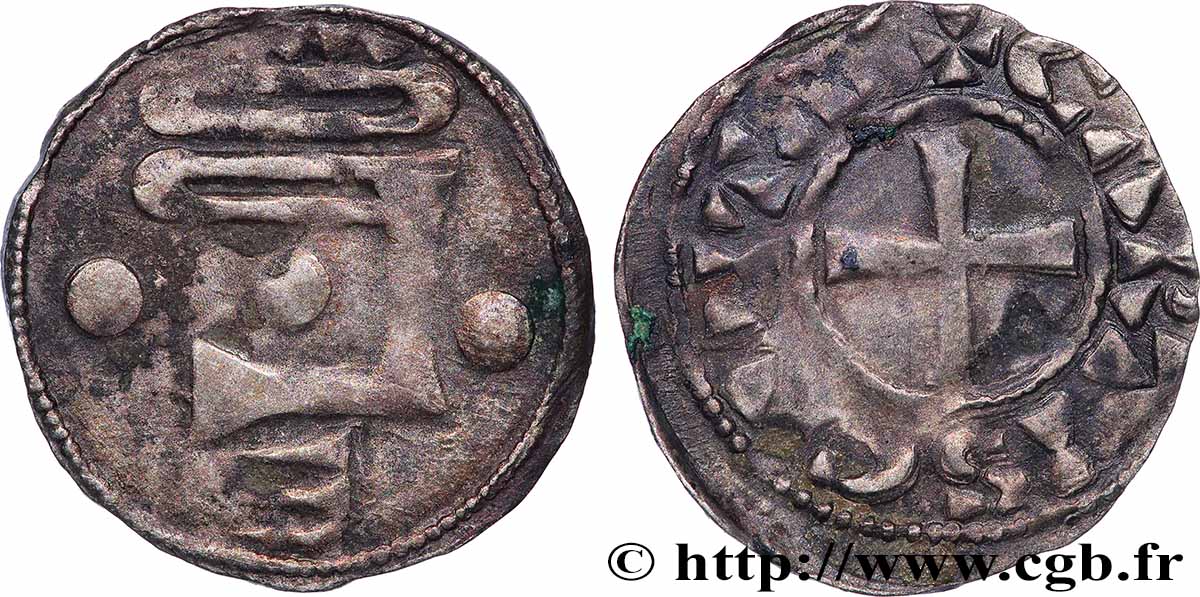 CHARTRES - COMTÉ DE CHARTRES - EUDES Ier  Denier TTB/TB+