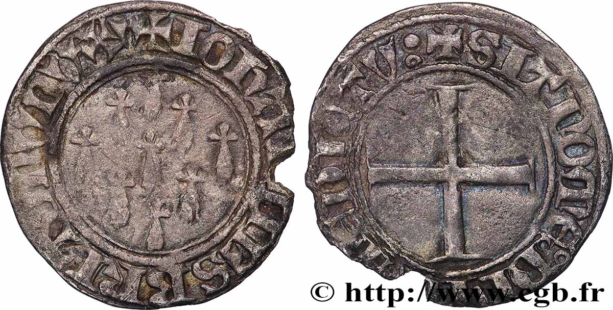 BRETAGNE - DUCHÉ DE BRETAGNE - JEAN V  Blanc fSS