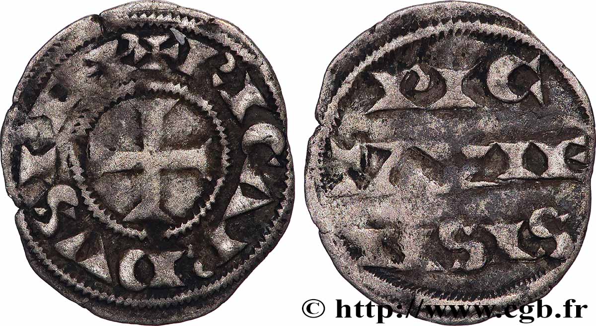 POITOU - COMTÉ DE POITOU - RICHARD CŒUR DE LION Obole TB+