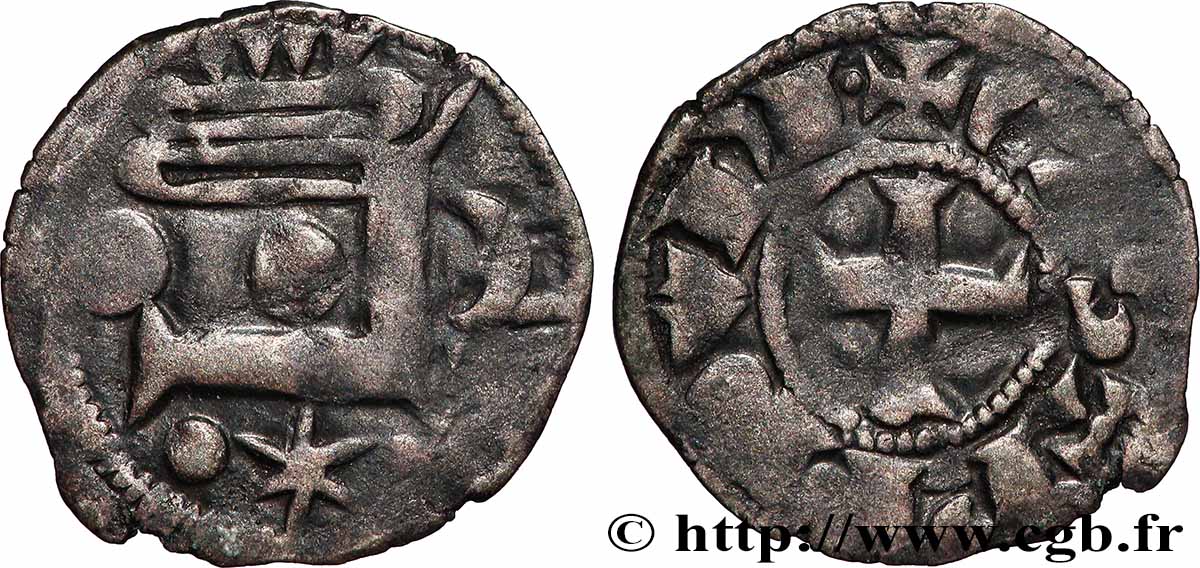 CHÂTEAUDUN - VISCOUNTCY OF CHÂTEAUDUN - THIBAUT VI Obole type bléso-chartrain XF/VF