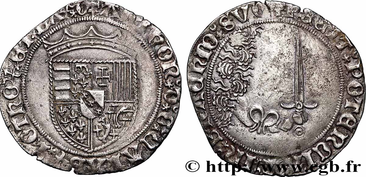 DUCHY OF LORRAINE - ANTOINE Double gros de trois gros ou plaque VZ/fVZ